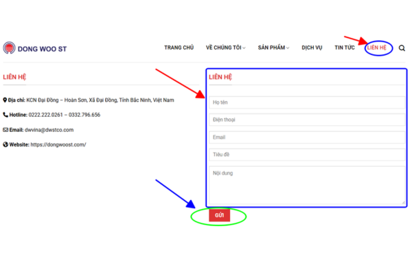 Quy trình đặt mua hàng tại Dongwoost